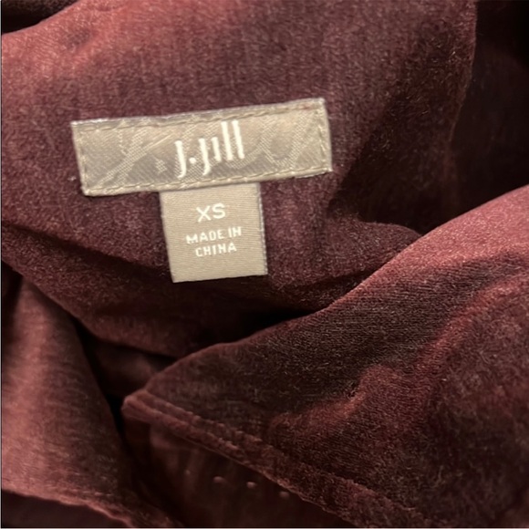 J. Jill Burgundy Blazer xsmall - Picture 3 of 4